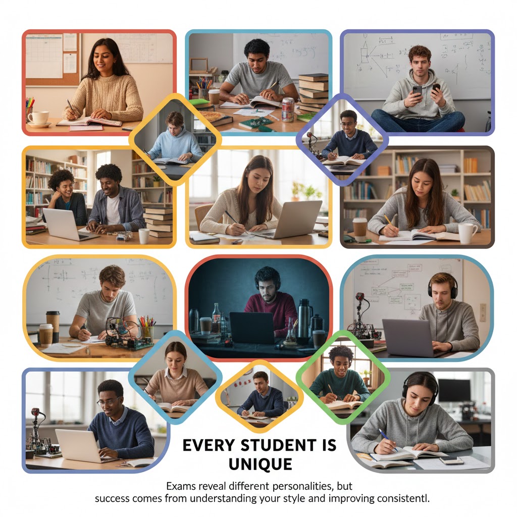 Exam Time Reveals Student Personalities: What Type Are You?